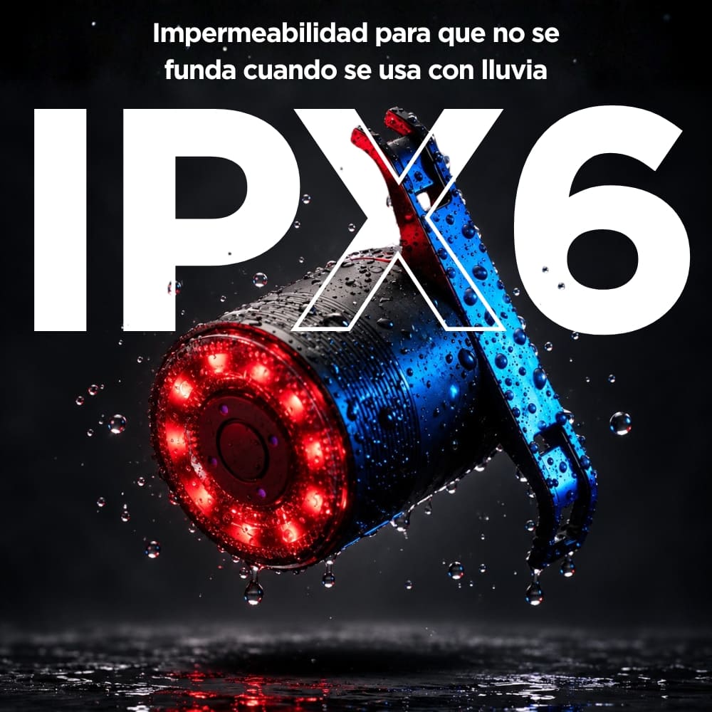 Luz trasera IPX6